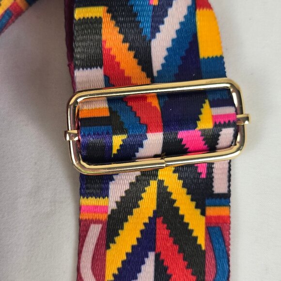 Mersi Colorful Long Adjustable Bag Strap Replacement Gold Toned Hardware - Picture 3 of 8